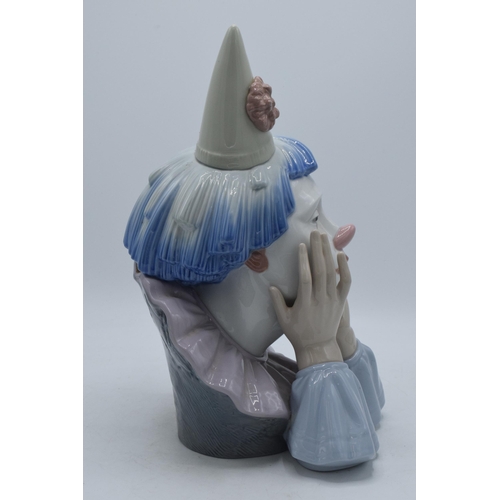 90 - Large Lladro clown jester bust 5129, 31.5cm in height