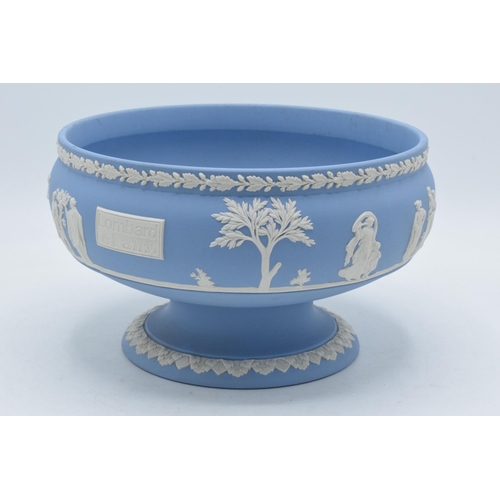 97 - Unusual Wedgwood Jasperware pedestal bowl Lombard  RAC World Rally.