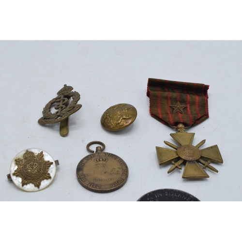 223 - A collection of German and English military badges and medallions etc (Small Qty).