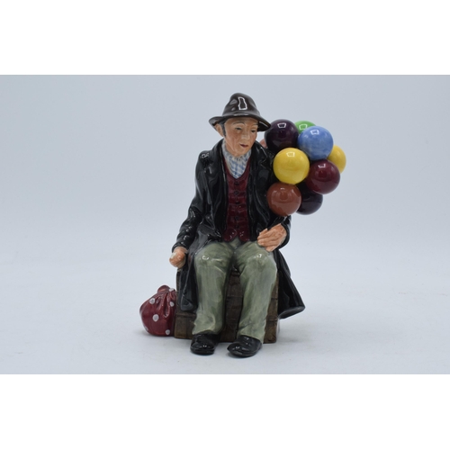 108 - Royal Doulton figure The Balloon Man with blue balloon HN1954.