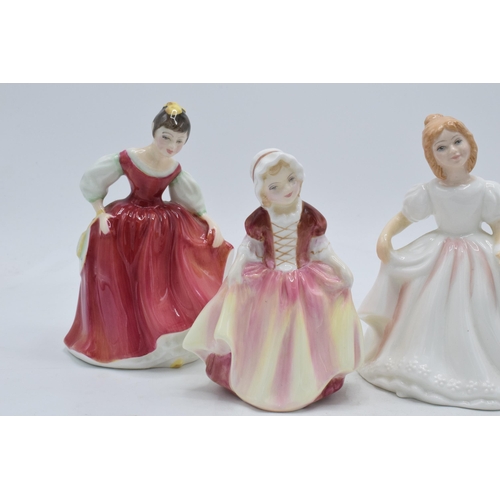 132 - A collection of small Royal Doulton lady figures to include Amanda HN2996, Southern Belle HN3174, Fa... 