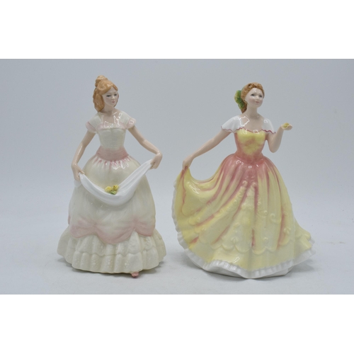 135 - A pair of Royal Doulton lady figures to include Deborah HN3644 and Nicole HN3421 (2).