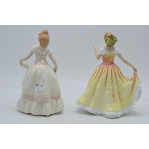 135 - A pair of Royal Doulton lady figures to include Deborah HN3644 and Nicole HN3421 (2).