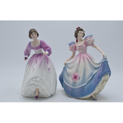 136 - A pair of Royal Doulton lady figures to include Angela HN3419 and Ashley HN3420 (2).