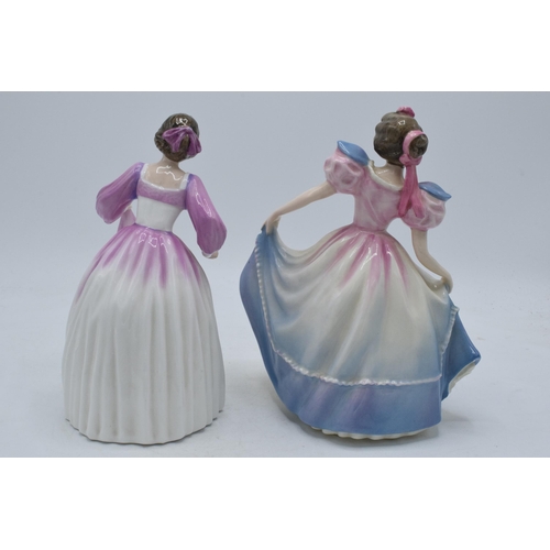 136 - A pair of Royal Doulton lady figures to include Angela HN3419 and Ashley HN3420 (2).