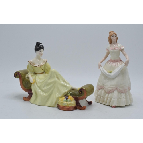 137 - A pair of Royal Doulton lady figures to include At Ease HN2473 and Nicole HN3421 (2).