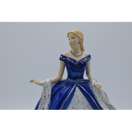 143 - Boxed large Royal Doulton lady figure Crystal Ball Midnight Sonata HN5785 with box and cert.