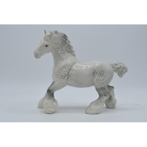 153 - Beswick grey gloss cantering shire 975.