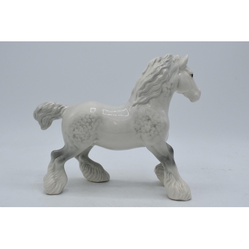 153 - Beswick grey gloss cantering shire 975.