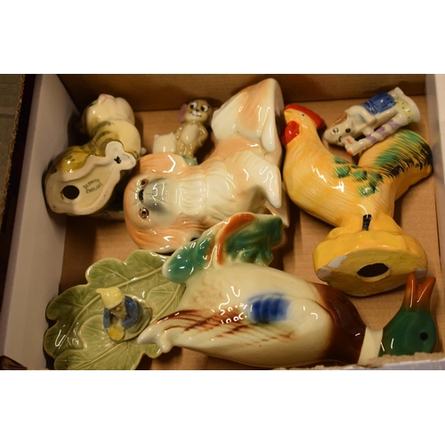 2 - A mixed collection of items to include Beswick Cat, Wade Jerry (Af), figure, steel cutlery and other... 