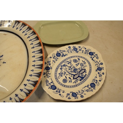 24 - A collection of 19th and 20th century oval meat plates to include Wedgwood Blue Heritage, Spode Jaci... 
