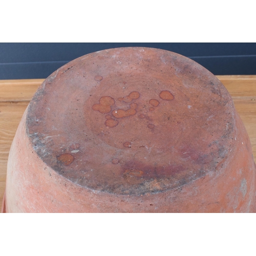 275 - Large vintage terracotta dairy / mixing bowl, 49cm diameter.