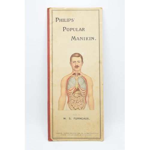 286 - Philips' Popular Manikin edited by W S Furneaux with fold-out body to rear pages (complete).