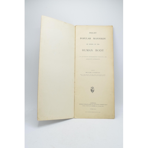 286 - Philips' Popular Manikin edited by W S Furneaux with fold-out body to rear pages (complete).