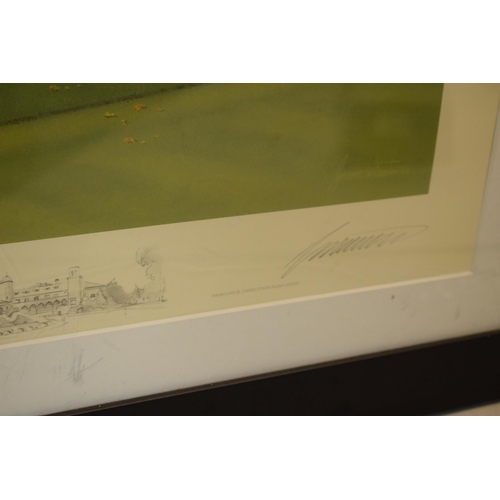 297 - Framed limited edition 'Official Print for The Ryder Cup 2012, the 17th hole.... by Graeme W. Baxter... 