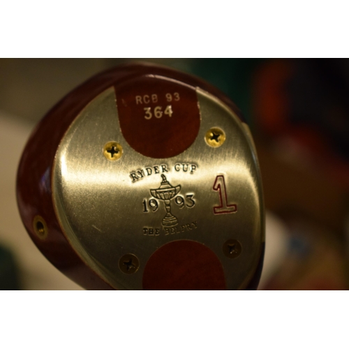 299 - Boxed 1993 Ryder Cup Commemorative Joe Powell Persimmon Driver Golf Club 364/2500. Provenance: We ar... 