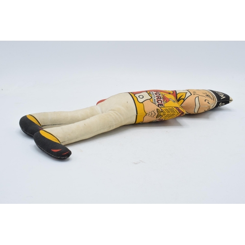 303 - Vintage soft advertising toy Sunny Jim for Force Wheatflakes. 41cm long.