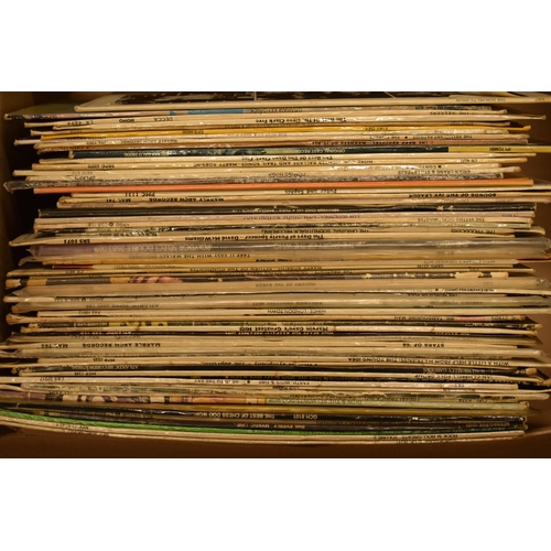 307 - An extensive collection of LPs and records of varying ages and genres to include rock, disco, funk, ... 