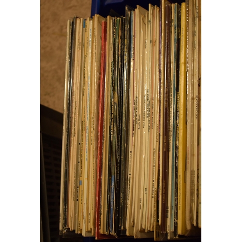 307 - An extensive collection of LPs and records of varying ages and genres to include rock, disco, funk, ... 