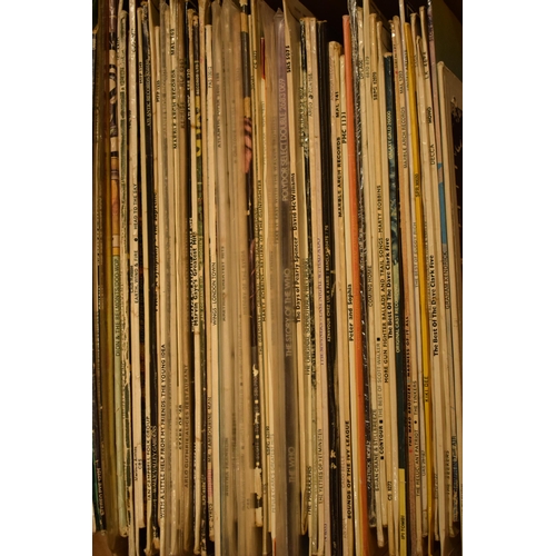 307 - An extensive collection of LPs and records of varying ages and genres to include rock, disco, funk, ... 