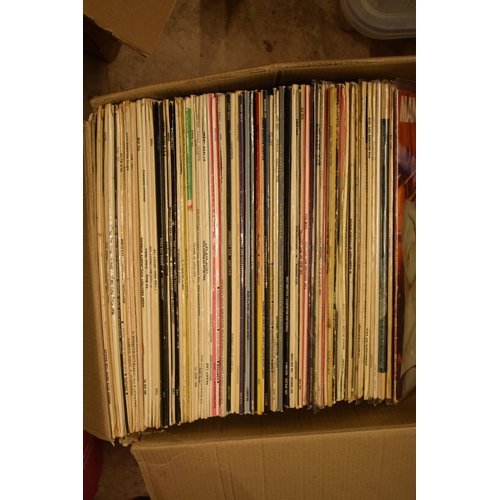 307 - An extensive collection of LPs and records of varying ages and genres to include rock, disco, funk, ... 