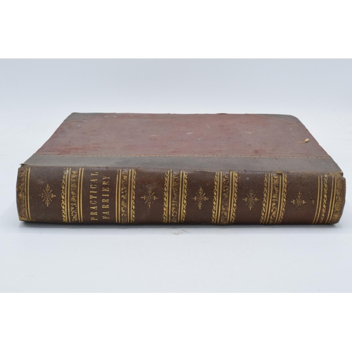 308 - Modern Practical Farriery by W J Miles with plates by Benjamin Herring, leather bound. Some foxing a... 