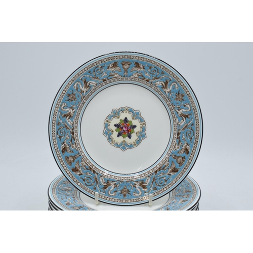 71 - 8 x Wedgwood Turquoise Florentine 17.5cm diameter side plates (8).