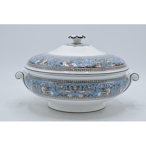 74 - Wedgwood Turquoise Florentine 26cm diameter vegetable tureen.