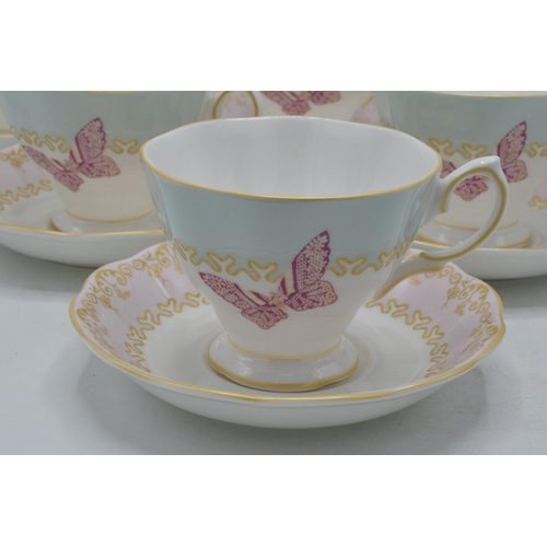 85 - Royal Albert Zandra Rhodes My Favourite Things tea ware to include 6 cups and 6 saucers (12).