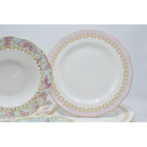 87 - Royal Albert Zandra Rhodes My Favourite Things tea ware to include 27cm diameter dinner plates (1 pi... 