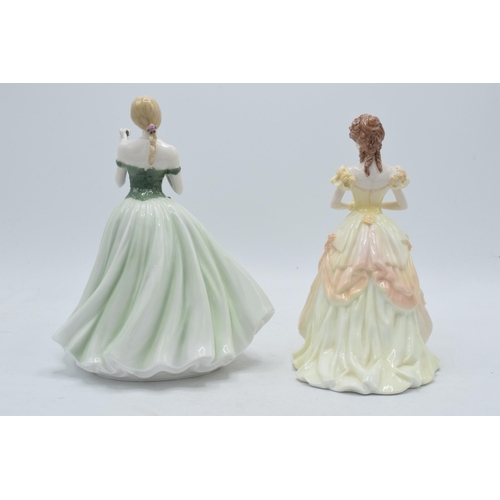 97 - Royal Worcester limited edition figure Keepsake CW566 and Coalport Karen from Ladies of Fashion (2).