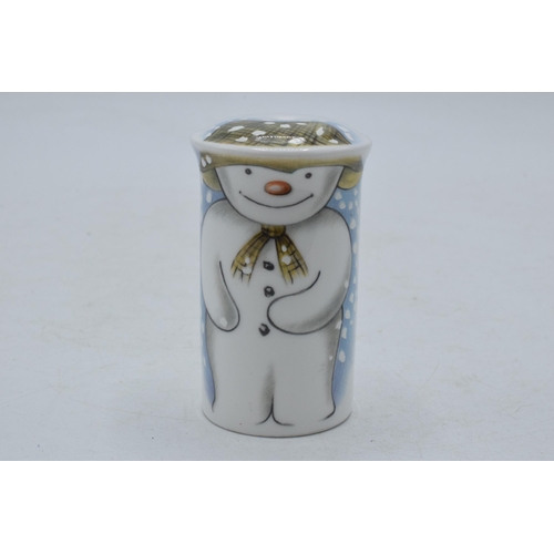 164 - Royal Doulton Snowman cruet, 7.5cm tall.