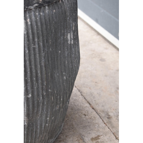 327 - A vintage galvanised dolly tub, 52cm tall, together with accessories to include wash board, wooden p... 