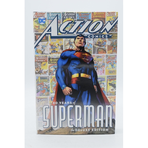 385 - Action Comics 80 Years of Superman The Deluxe Edition hardback book.