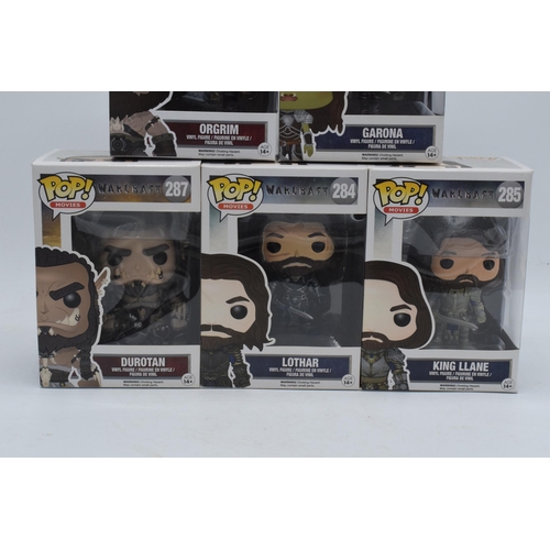 388 - Boxed Funko Pop figures to include Warcraft figures No. 284, 285, 286, 287 and 288 (5).