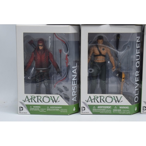 402 - Boxed DC Collectibles Arrow figures to include John Diggle, Constantine, Arsenal, Vixen and Oliver Q... 