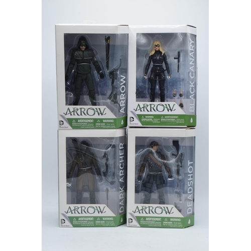 404 - Boxed DC Collectibles Arrow figures to include Dark Archer, Black Canary, Deadshot and Arrow(4).