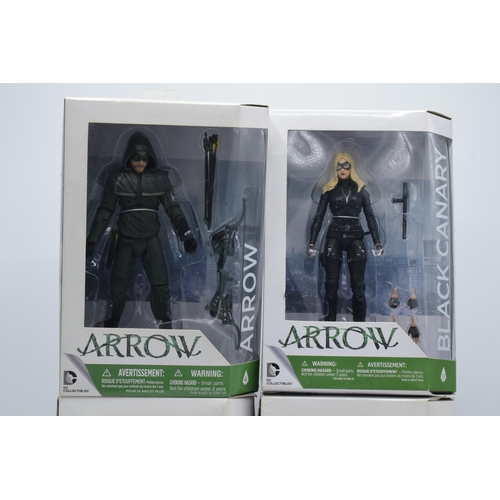 404 - Boxed DC Collectibles Arrow figures to include Dark Archer, Black Canary, Deadshot and Arrow(4).