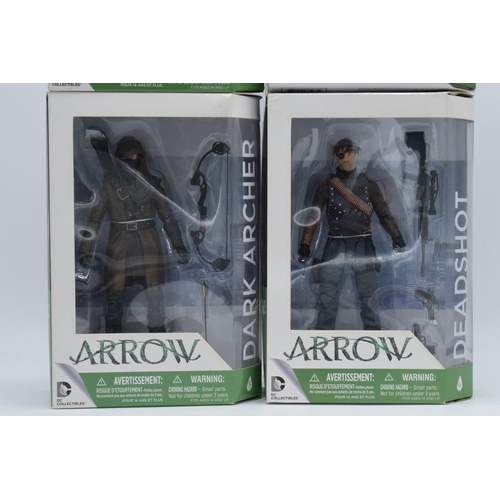 404 - Boxed DC Collectibles Arrow figures to include Dark Archer, Black Canary, Deadshot and Arrow(4).