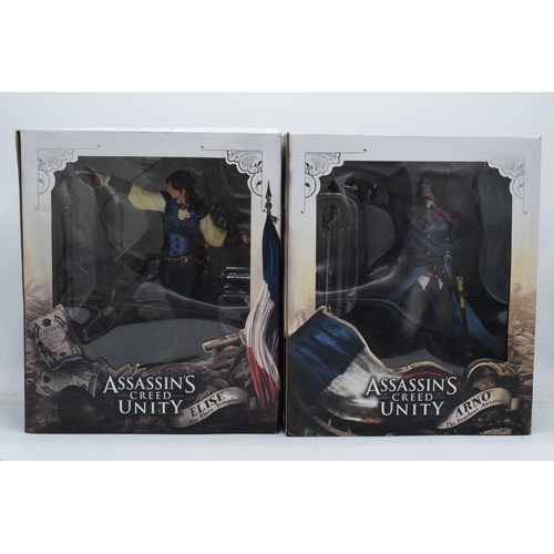 405 - Boxed Assassin's Creed Unity figures to include Arno The Fearless Assassin and Elise The Fiery Templ... 