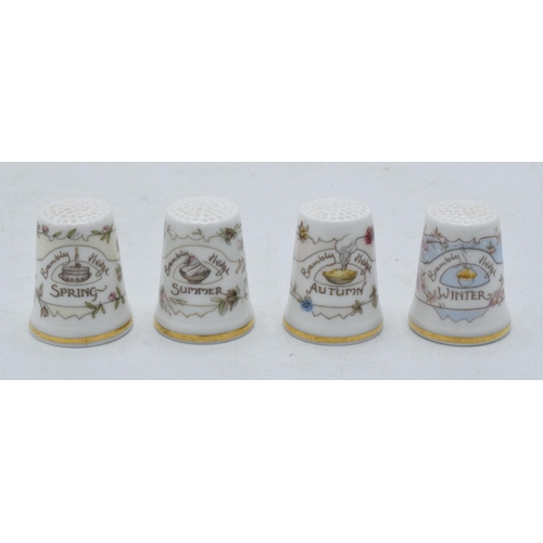 66 - Royal Doulton Brambly Hedge set of seasons thimbles (4).