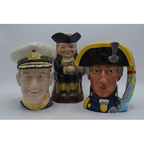 93 - Character jugs to include Maritime Trust Admiral Lord Nelson, Truscott Potteries Prince Philip Duke ... 