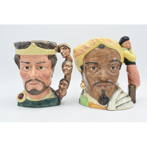 169A - Large Royal Doulton character jugs to include Macbeth D6667 and Othello D6673 (2).