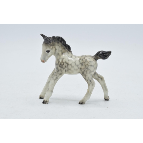 158A - Beswick Rocking Horse Grey foal 996 (1 leg af and nip to ear).