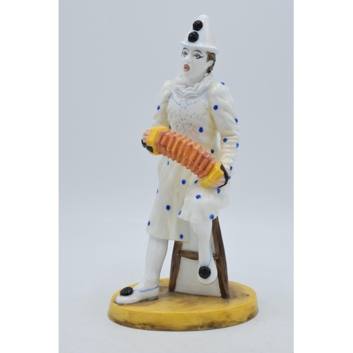 75C - Coalport Cavalcade of Clowns figure White Faced Serenade.