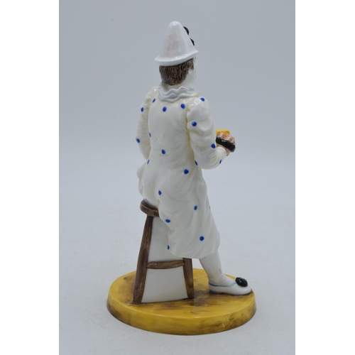 75C - Coalport Cavalcade of Clowns figure White Faced Serenade.