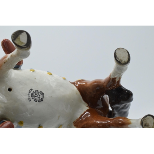 110 - Beswick Mounted Indian on Skewbald horse 1391.