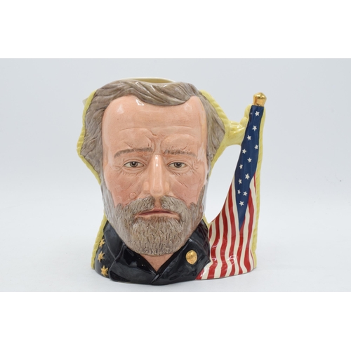 120 - Large Royal Doulton double-sided character jug Ulysses S Grant / Robert E Lee D6698.