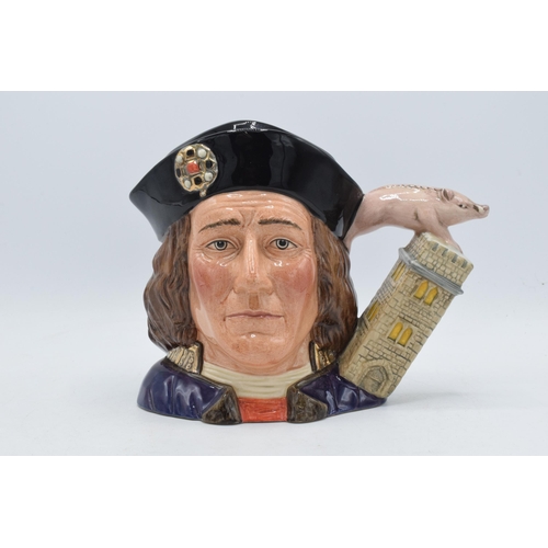 124 - Large Royal Doulton character jug King Richard III D7099.