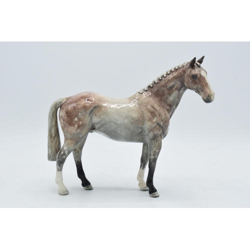 135 - Beswick Strawberry Roan Hunter Horse, (Royal Doulton backstamp - second).